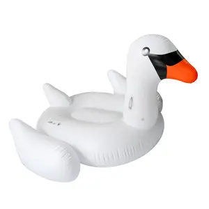 Hohe qualität riesigen aufblasbaren weiß perle swan pool float
