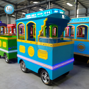 Thomas Smile Face Train Trackless Ride Funfair à piles pour enfants Fourniture directe d'usine en fibre de verre - Product Image 6