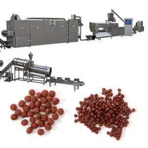 China Famous Pet Machinery Factory Animal Dog feed Extruder Pellet Floating Fish Food Machine