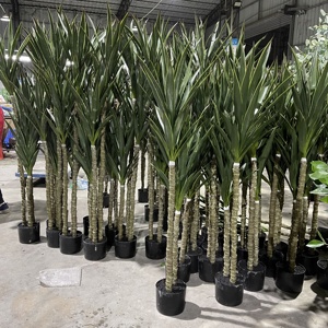 Bán Buôn Trang Trí Nội Thất Nhựa Bonsai Sisal Cây Gai Dầu Khách Sạn Vườn Cảnh Quan Hiện Đại Giả Nhân Tạo Gladiolus Cây - Product Image 4