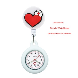 Nuevo Reloj de Bolsillo de Silicona Luminoso Retráctil con Dibujos Animados de Enfermera, Movimiento de Cuarzo, para Mujeres, Estudiantes, Uso en Exámenes - Product Image 2