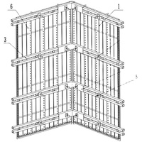 Système de coffrage modulaire Huajian, composants de coffrage en aluminium, moules en aluminium pour le coulage de béton pour la construction de maisons