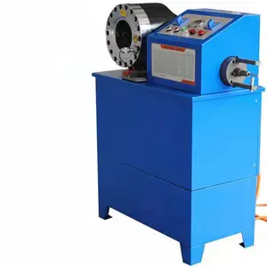 Hose Crimping with peeling machine attached