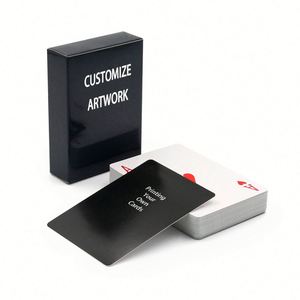 Personalized Logo Deck of <b>Cards</b> Air Cushion 300Gsm 310Gsm Plastic Black Core Paper <b>Playing</b> <b>Card</b> Desk - Product Image 3