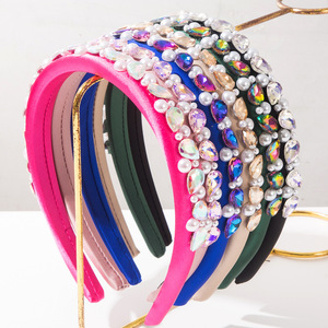 New Multicolor Pearl Rhinestone Headband <strong>Alice</strong> <strong>Band</strong> Jeweled <strong>Hair</strong> Hoop Embellished <strong>Hair</strong> <strong>Band</strong> for Women Party Wedding - Product Image 1