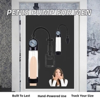 Bomba de Vacío para Agrandamiento del Pene con Control Remoto, Funcionamiento Silencioso de 40dB, Entrenamiento de Erección, Talla M, Material Recargable por USB, Resistente al Agua IPX5