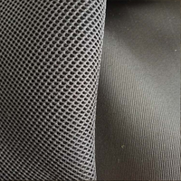 En stock: Tejido de malla 3D transpirable de poliéster 100% con espaciador suave, punto warp 100D teñido en puntos, para calzado y bolsos de niñas y niños.