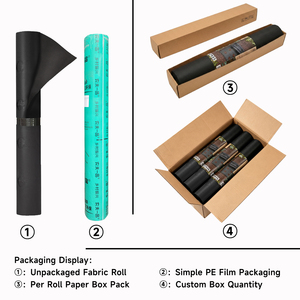 Film de <span class=keywords><strong>paillage</strong></span> anti-mauvaises herbes en PP, largeur 0,6-2 m, avec trous, pour jardin, tapis de contrôle des adventices, barrière anti-mauvaises herbes en tissu non tissé, collection Printemps 2026 - Product Image 2
