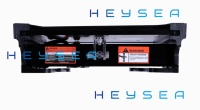 HEYSEA 4 Inch Electric Hydraulic Actuator Jack Plate 6.3 Inch Lift Gasoline Mercury Outboard Motor Engine 25HP-115HP Baru