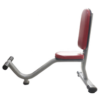 Banc utilitaire incliné en métal pour la musculation à domicile ou en salle de sport, idéal pour les triceps, les press d'épaules et les étirements des jambes