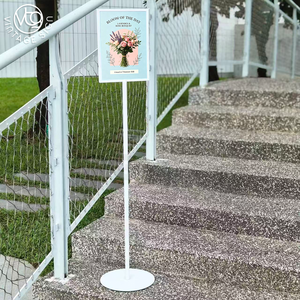 Letrero Metálico Resistente a la Oxidación de 120 cm de Altura, Marco a Presión A4, Resistente al Viento, Soporte para Póster de Fácil Montaje sin Herramientas - Product Image 5