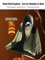 Veste imperméable coupe-vent unisexe à capuche avec fermeture éclair, doublure en polaire chaude pour les aventures en plein air au quotidien