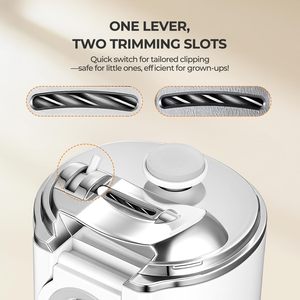 Coupe-ongles électrique en plastique de haute qualité, 3 vitesses, coupe-ongles automatique avec loupe pour bébés et personnes âgées - Product Image 4