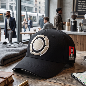Gorras de Streetwear Negras Bordadas con Logotipo Personalizado OEM ODM, Visera Tipo Sandwich, Estructuradas de 6 Paneles, Unisex, MOQ Bajo - Product Image 2