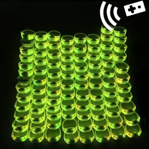 LINLI Programmier bares drahtloses fern gesteuertes LED-Armband Funks teuerung LED-Armband für Party Concert Music Festival
