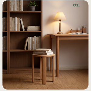 Modernes Design 4-in-1 Stapelbare Massivholz-Hocker Ottoman-Set Multifunktionale Schlafzimmer-Klappmöbel für Lager- und Hotelnutzung - Product Image 5