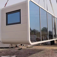 Cabane de luxe en forme de pomme préfabriquée pour projets de glamping, hôtels, complexes hôteliers et maisons de vacances