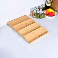 Organisateur de tiroir à épices empilable Porte-épices en bois Porte-épices Organisateur Accessoire de cuisine
