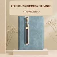 Carnet de notes A5 personnalisable en cuir PU de haute qualité avec boucle pour stylo, pages lignées en papier épais, idéal pour le bureau et les étudiants