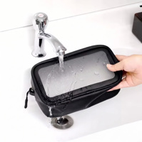 Pochette de voyage portable et élégante avec fermeture éclair, sac cosmétique transparent en PVC personnalisé pour le maquillage