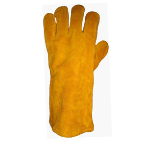 PK Industrial Safety <b>Gloves</b> for <b>Tig</b> <b>Welding</b> Cow Split Leather with Fleece Lining Comfortable and Protective - Product Image 3