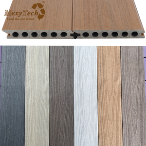 Zip boong WPC hiện đại không có khoảng cách boong Hội Đồng Quản trị với bấm vào hệ thống khóa UV bề mặt chống cho ban công Patio sàn ngoài trời Vườn & công viên - Product Image 5