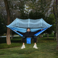 Hamac camp usine personnalisé hamac de camping en plein air avec moustiquaire 210T nylon publicité gonflable capacité 200KG