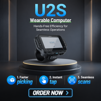 Ordinateur portable industriel Urovo U2S, terminal de données robuste Wi-Fi 6E, scanner de codes-barres, 3500 mAh, 4 Go/64 Go RAM/ROM, caméra arrière 13 MP