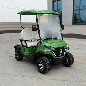 Sièges en cuir de qualité supérieure, imperméables, chariot de golf 2 places en stock, performances à haute vitesse, atteignent jusqu'à 30 km/h pour un déplacement rapide - Product Image 4