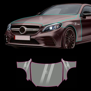 Haute qualité tpu PPF7.5MIL clair <span class=keywords><strong>Film</strong></span> automobile garantie 6 ans prédécoupé pour Mercedes BENZ C-CLASS C205 AMG C43 coupé 2019-2023 - Product Image 2