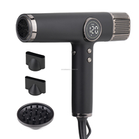 Sèche-cheveux professionnel à moteur BLDC ultra-rapide, ionique, avec embout concentrateur et diffuseur pour usage commercial et domestique