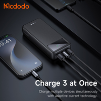 Banque d'alimentation à charge rapide Mcdodo 423 PPS PD 20W 22.5W Type-C avec écran LED, grande capacité 20000 mAh, chargeur portable VOOC QC