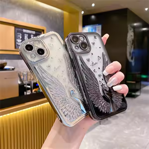 Étui de téléphone portable élégant de série de sables mouvants de paillettes de luxe pour iPhone11 12 13 14 15 16 couverture arrière en TPU - Product Image 3