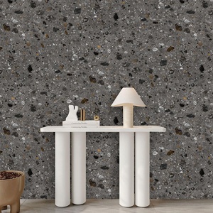 Mural <span class=keywords><strong>de</strong></span> pared 3D <span class=keywords><strong>de</strong></span> simulación <span class=keywords><strong>de</strong></span> piedra y roca <span class=keywords><strong>de</strong></span> textura lisa, <span class=keywords><strong>decoración</strong></span> impermeable gris elegante y <span class=keywords><strong>de</strong></span> lujo para papel tapiz interior del hogar - Product Image 1