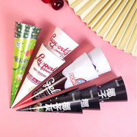 Food Grade Disposablec Ice Cream Sleeve Paper Cone Packaging Gelato Cone Wrapping Sleeve Paper Cup Cones for Ice Craem Shop