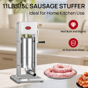 Machine à farcir les saucisses verticale manuelle en acier inoxydable certifiée CE, à quatre tubes, marque Arinoo, neuve, pour viande - Product Image 3