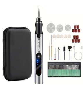 JANGKLIFE Akku-Multifunktionswerkzeug mit 3 variablen Geschwindigkeiten, Set für Metall, Glas, Keramik, Kunststoff, Holz, Schmuck und Mini-Heimwerkerprojekte - Product Image 1