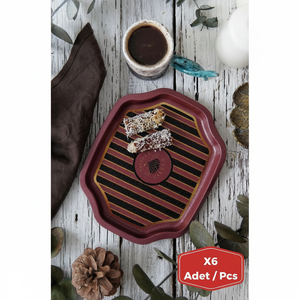ชุดเซต2ชิ้นสำหรับละครสัตว์วินเทจถาดขอบหยักดีไซน์238x358 - Product Image 3