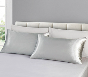 <span class=keywords><strong>Cuscino</strong></span> in raso di seta con Logo personalizzato all'ingrosso con fodera grigia per dormire in tinta unita in stile moderno per uso domestico - Product Image 5