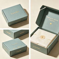 Boîte d'expédition en carton ondulé personnalisée pour cadeaux, avec impression intérieure, pour l'e-commerce, emballage cadeau pour vêtements et cosmétiques