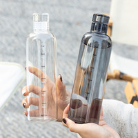Bouteilles d'eau réutilisables en verre borosilicate haute qualité avec logo personnalisé, anti-fuite, 500ml/750ml, avec couvercle en verre pour jus, usage promotionnel
