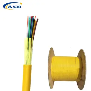 GJPFJH 9/125 Fiber Optical Cable 6/7/8mm Single Mode LSZH 24 Core Indoor Fiber Cable