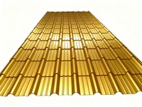 Tôles de Toiture Ondulées en Acier Galvanisé à l'Argon (Z30-Z40) à Paillettes Régulières Mi-Dures, Épaisseur 0.12-3.0mm, Découpe et Pliage