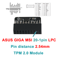Módulo de Seguridad Encriptado TPM2.0 Personalizado a Precio de Fábrica, Tarjeta Principal LPC SPI TPM 2.0, Módulo TPM 2.0 de 10/12/14/18/20 Pines para PC
