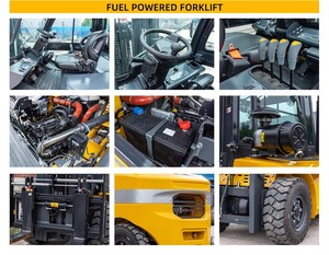 משלוח חינם חדש כל השטח מלגזה 3 טון 3.5 טון 5 טון 6 t 3.5 מ 4 x4 דיזל שטח קשה משאית מלגזה - Product Image 4