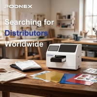 Imprimante jet d'encre UV automatique PodNEX DX7, nouvelle imprimante à plat personnalisée, Flex CMYK A4 2400 DPI, tout-en-un, contrôle Android, garantie de 3 ans