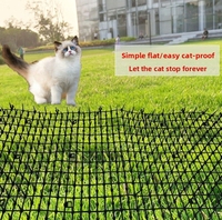 Tapis anti-chats en rouleau 30x200cm pour lit, chevet, chambre, bord de canapé, découpable, flexible, imperméable, en plastique PP, avec picots, noir, en stock
