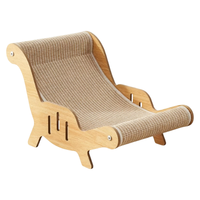 Petit fauteuil-lit pour chat en forme de dinosaure, lit-griffoir pour chat 2 en 1, résistant aux griffures, sans perte de poils, maison pour chat