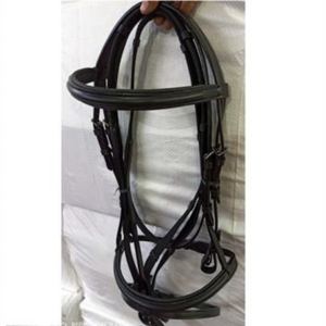 Bridon en cuir de qualité supérieure avec rênes, durable, confortable et réglable, équipement équestre pour l'entraînement, les concours et l'équitation - Product Image 1