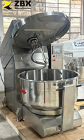 Zware bakkerijdeegmixer 75/100/125/150KG met opklapbare kop en verwijderbare kom, touchscreen bedieningspaneel, aanpassing mogelijk